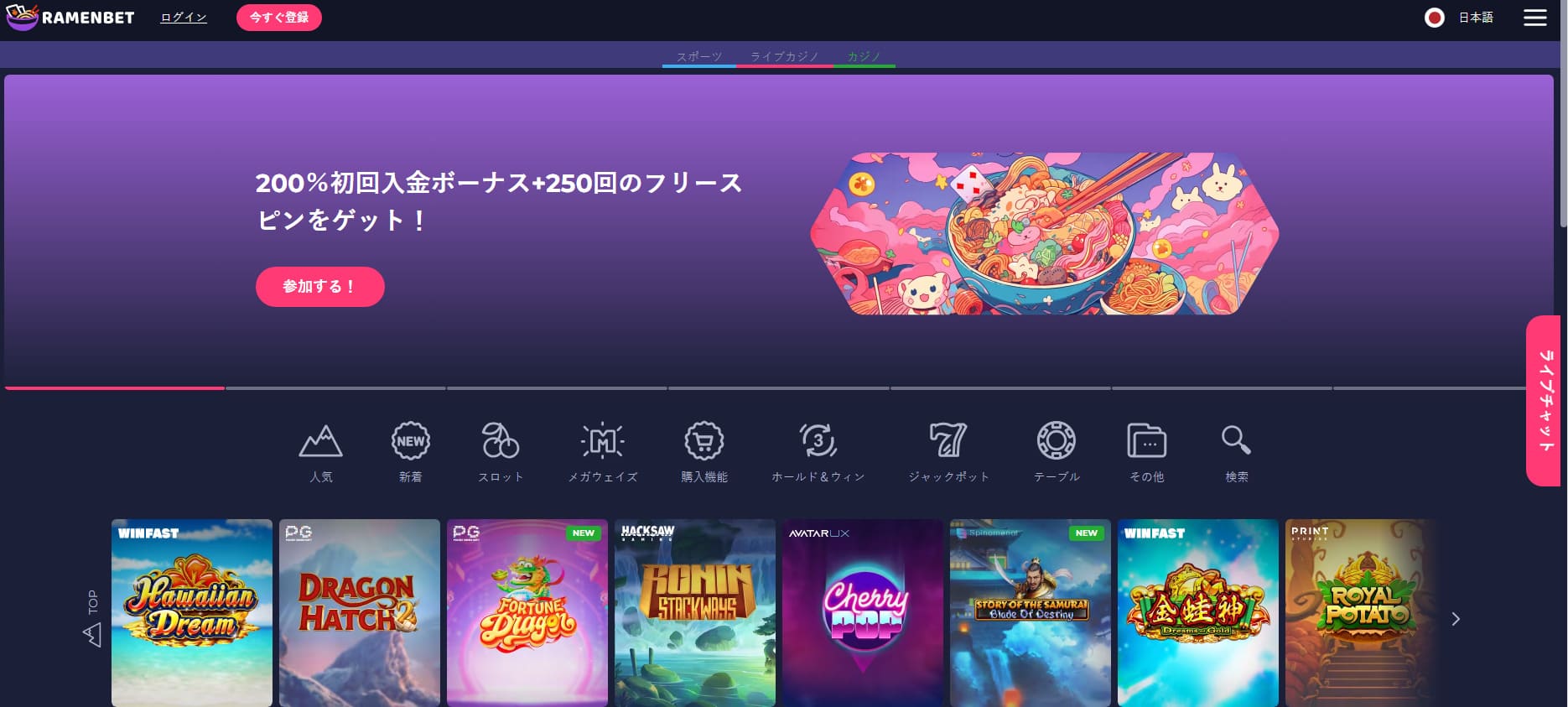 オンラインカジノ ランキング